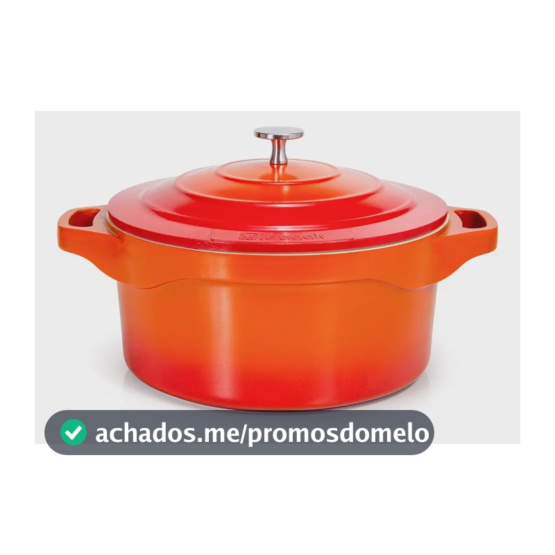 Caçarola Le Cook 32 Cm Capas De Silicone Para Alças Lc1805 Cor Laranja