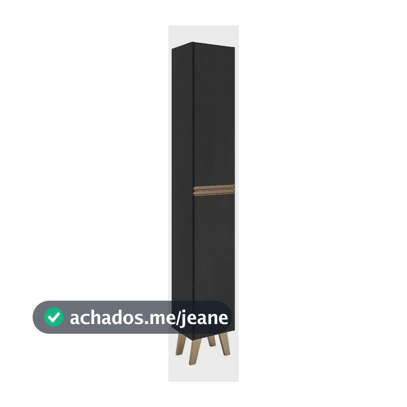 Paneleiro 2 Portas Atlanta Carraro Preto Touch Preto