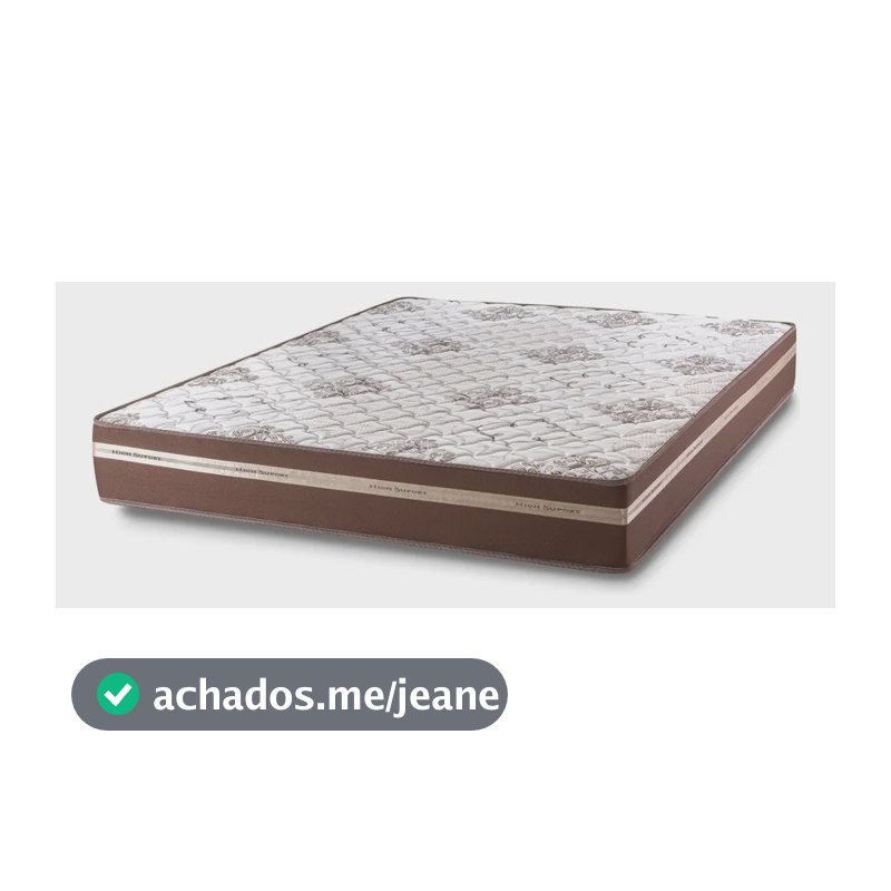 Colchão De Casal Hellen Millenium One Face Espuma D33 Marrom