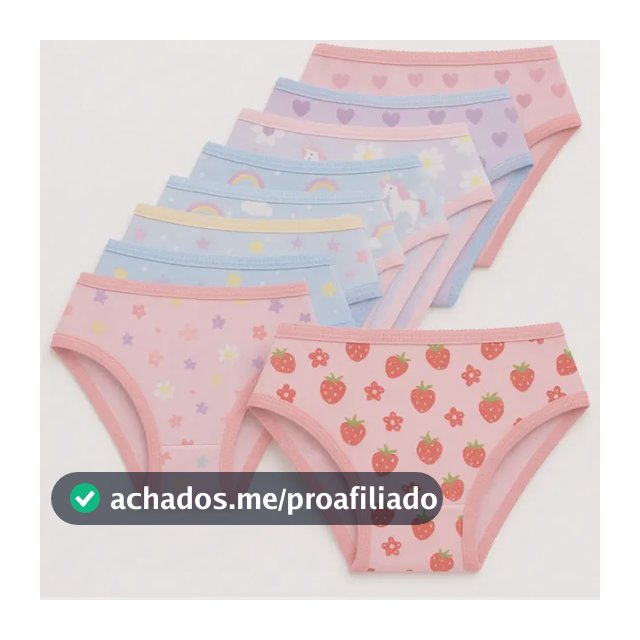 Kit 10 Calcinhas Algodão Infantil Criança Atacado Revenda