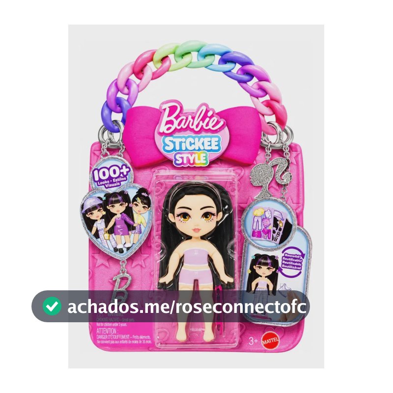 Boneca Barbie Adesivo Presente Infantil Mattel Jmf20 / Jmf24