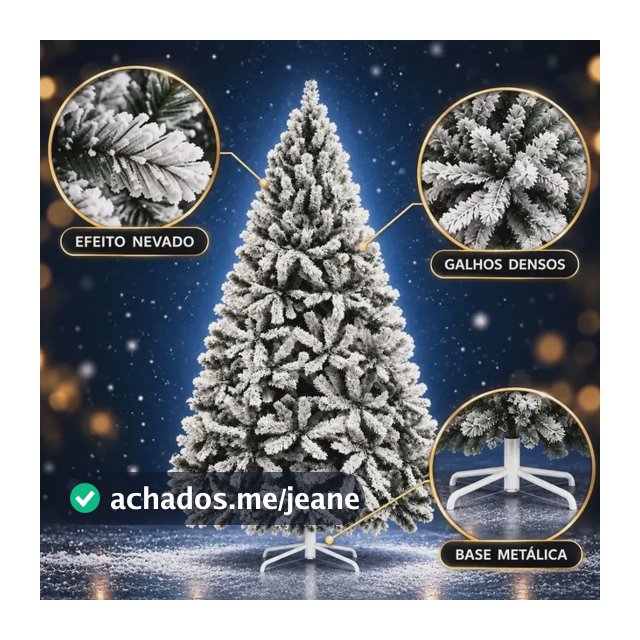 Árvore De Natal Pinheiro Nevada 1,50m 400 Galhos Premium Tradicional Grande Branca Cheia Neve Luxo Luvinco