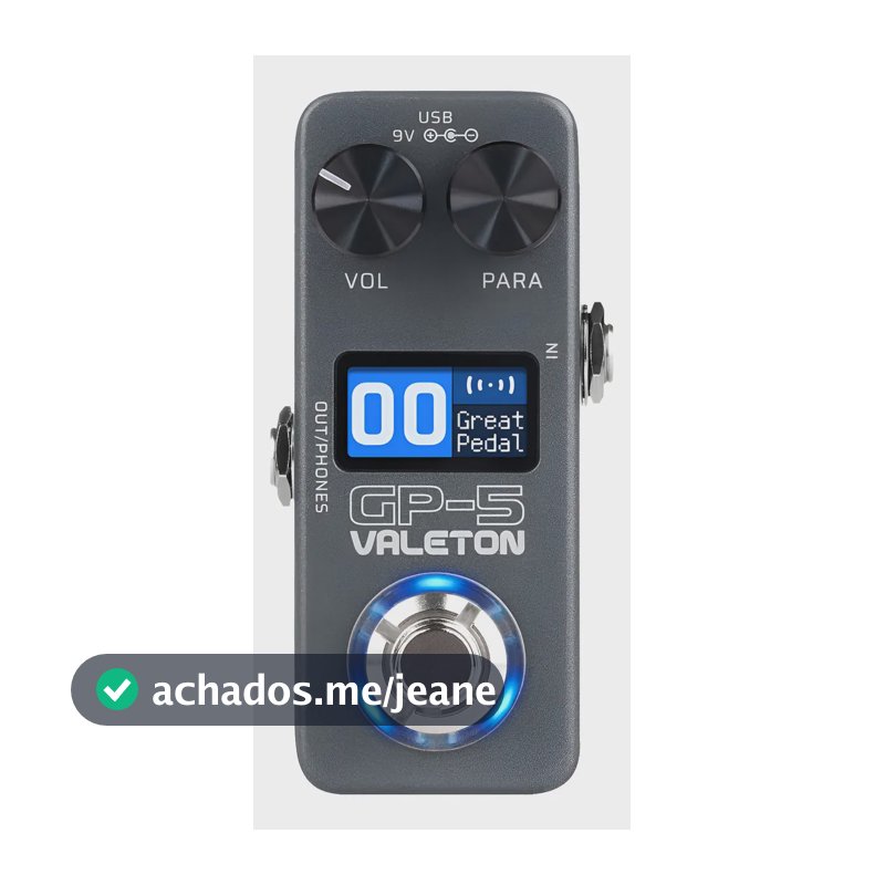 Pedaleira Valeton Gp-5tm Multiefeitos Snaptone Nam Preto