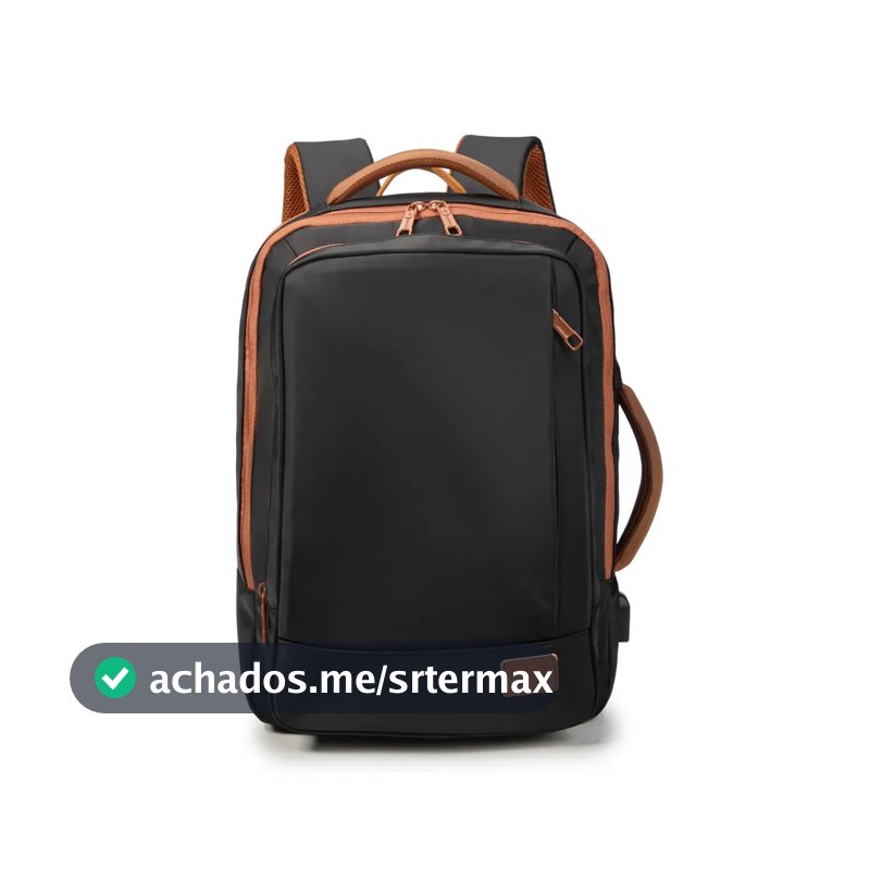 Mochila para Notebook Impermeável e Reforçada com Entrada USB – 25 a 40L, Masculina e Feminina