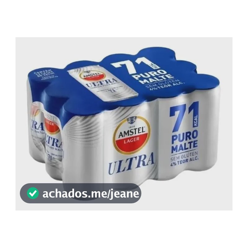 Cerveja Amstel Ultra Sem Glúten Lata 269ml - 12 Unidades