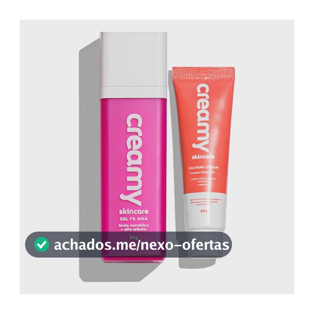 Kit Creamy Anti Manchas E Hidratação - Ácido Mandélico + Calming Cream