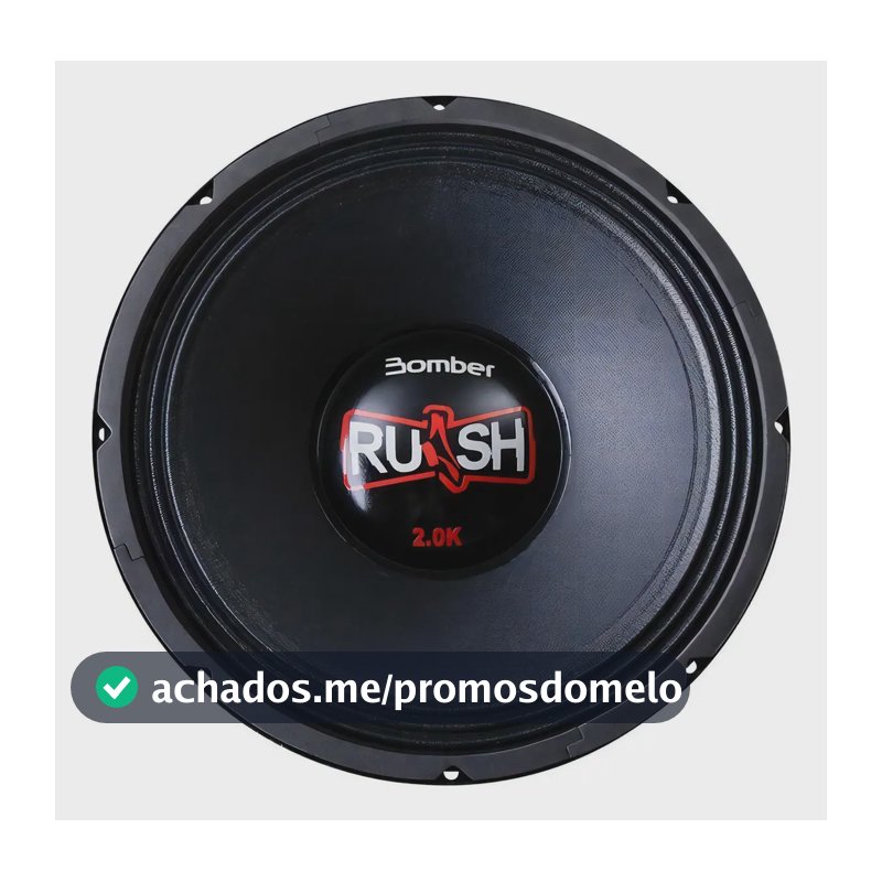 Woofer Bomber Rush 2.0k 12 1000 Watts Rms 4 Ohms Bomber Preto