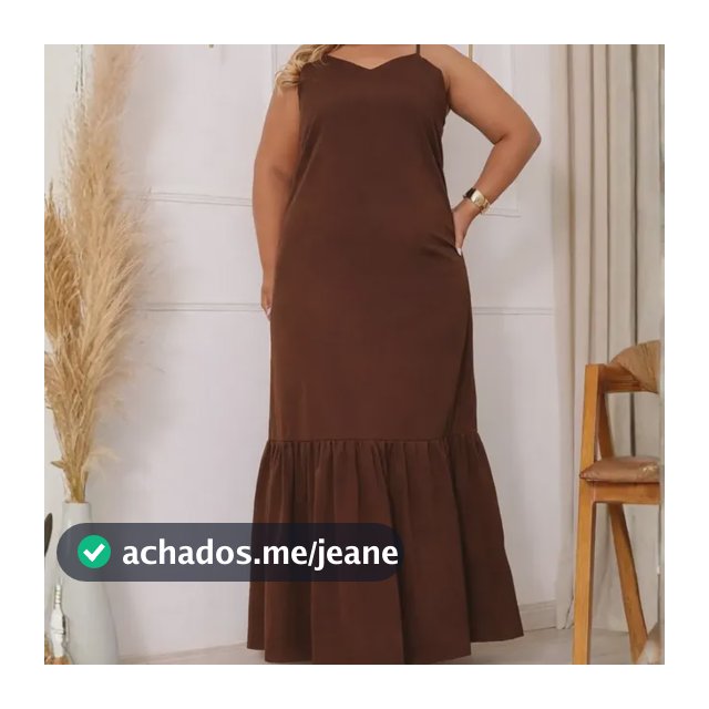 Vestido Plus Size Longo Elegante Soltinho Moda Festa Liso