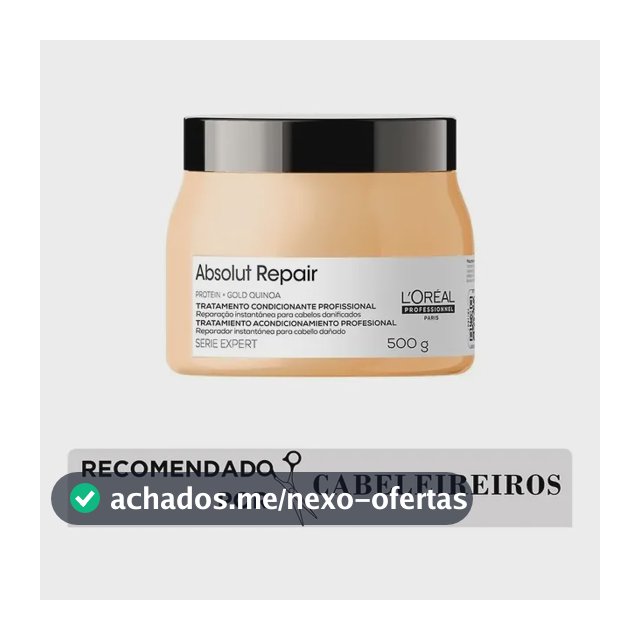 Máscara Loréal Professionnel Absolut Repair 500 Ml Máscara Restauração Proteína + Ômega-9