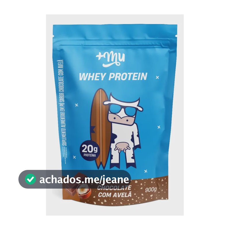 Suplemento Alimentar Whey Concentrado Chocolate Com Avelã Refil 900g +mu