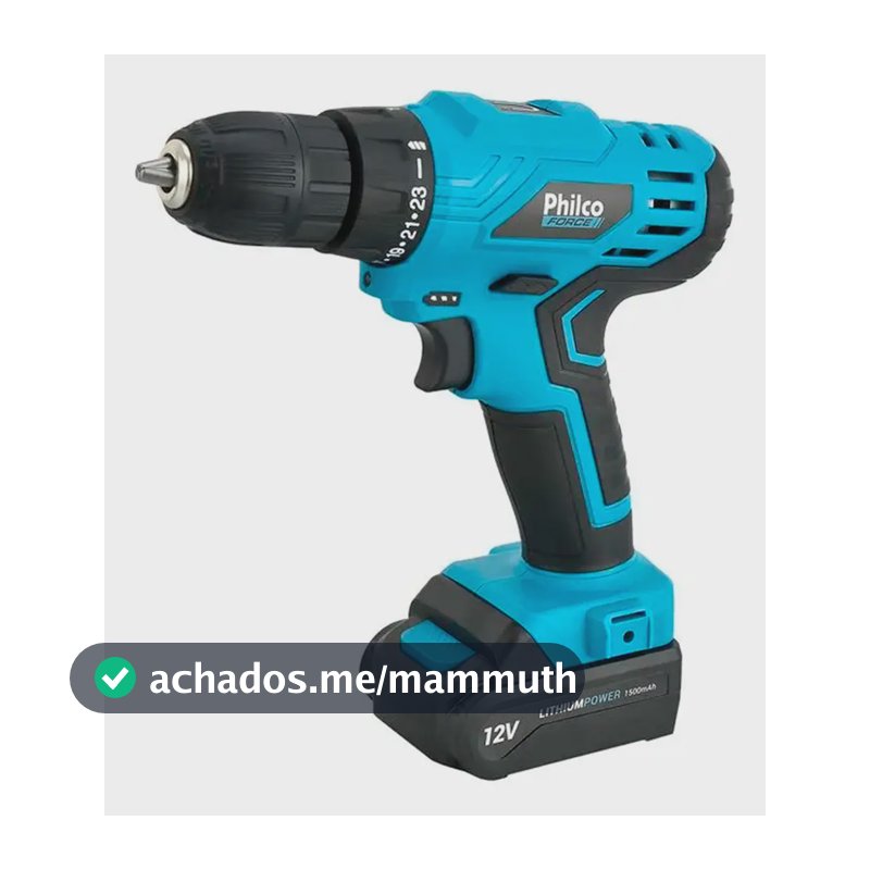 Parafusadeira Philco Force Bivolt 2 em 1 800RPM PPF12