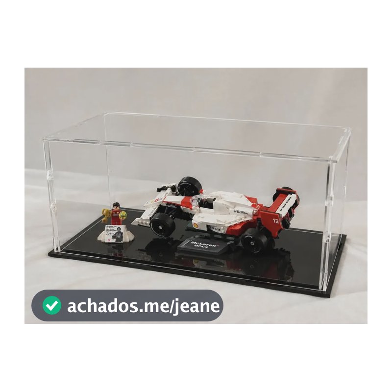 Expositor Para Lego Senna 10330 Acrilico Cristal 3mm Cristal