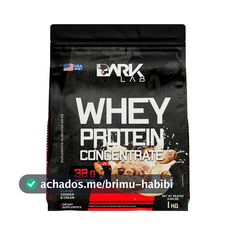Whey Protein Concentrado 1kg Cookies & Cream Dark Lab