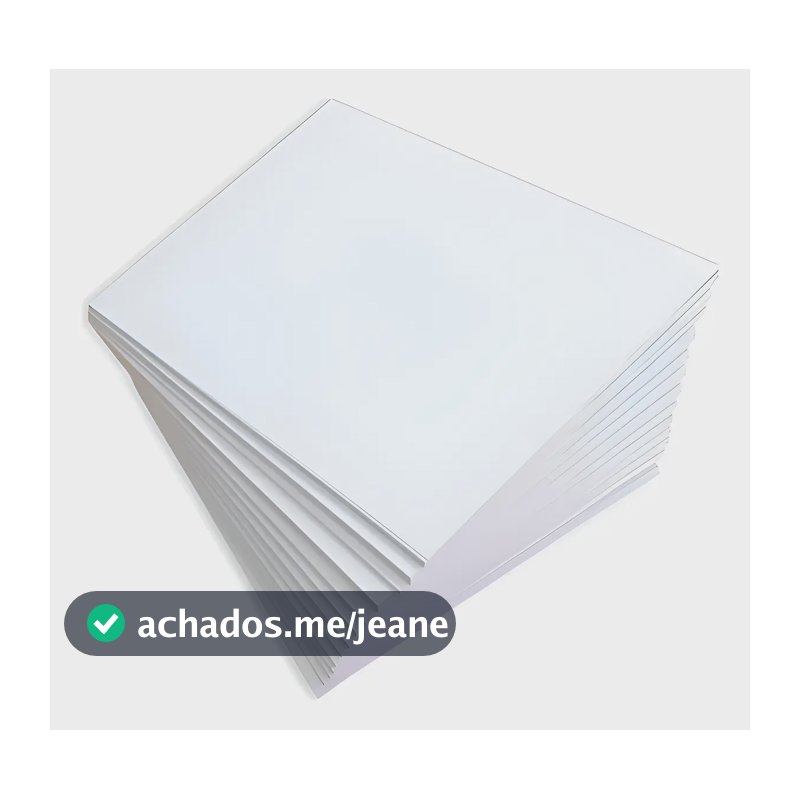 Papel Couche Brilho 150g A4 100 Fls Suzano Papel Fotografico Branco