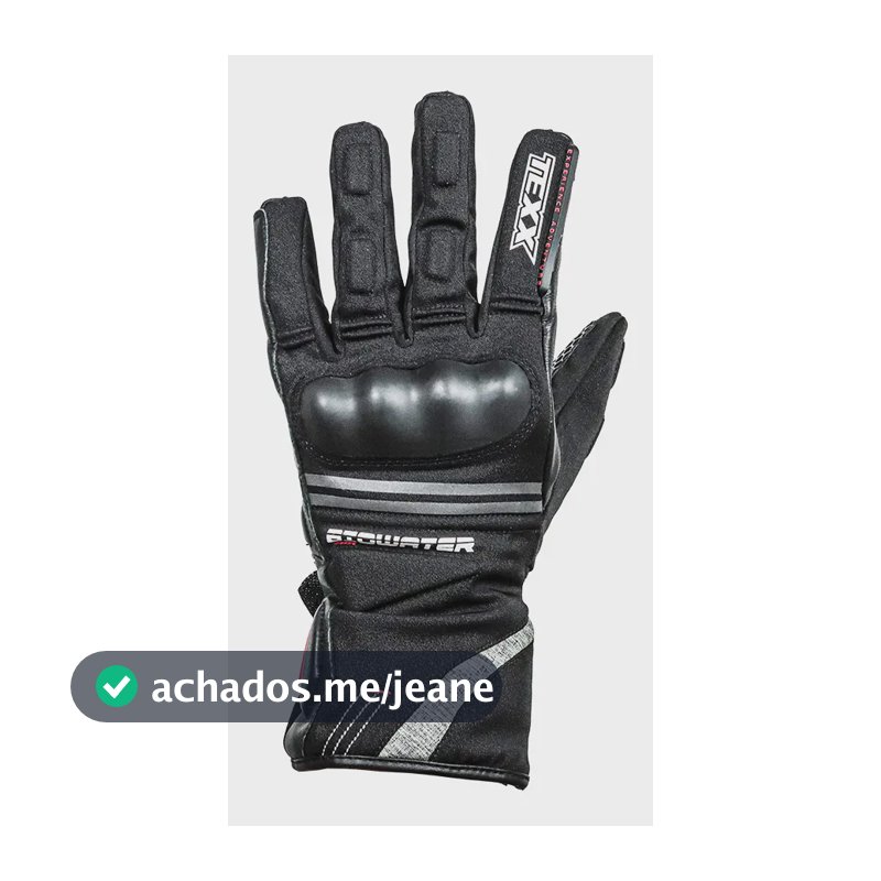 Luva Texx Biowater V3 Impermeável Touchscreen Preto 3XL Motociclista