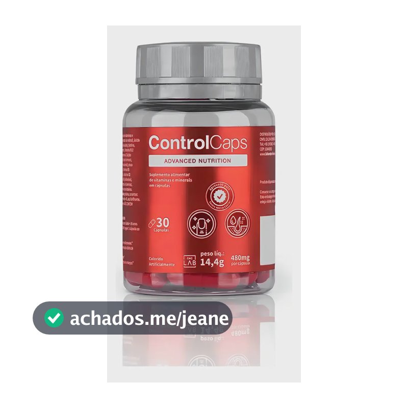 Control Caps 30 Cápsulas - Tratamento Capilar E Suplemento