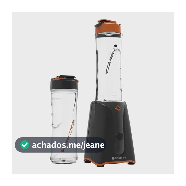 Liquidificador Cadence Zoop Contrast 2 Jarras Turbo Preto 127v