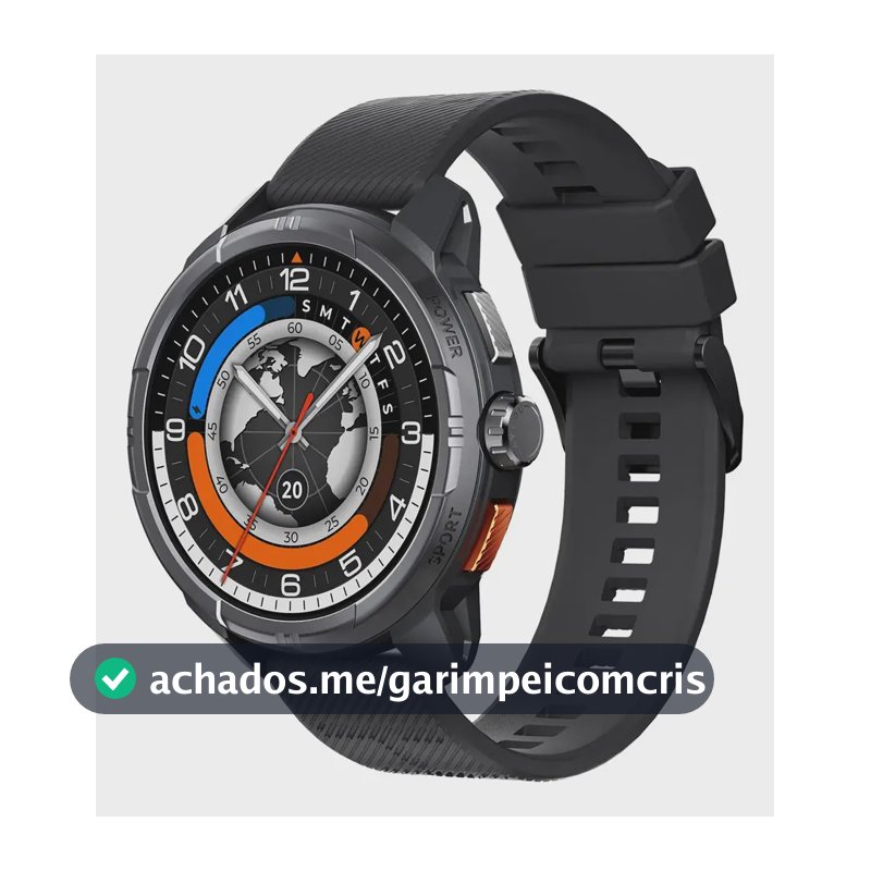 Smartwatch Haylou Solar Ultra LS23 Solar Ultra 1.6 chamadas bluetooth cor preto