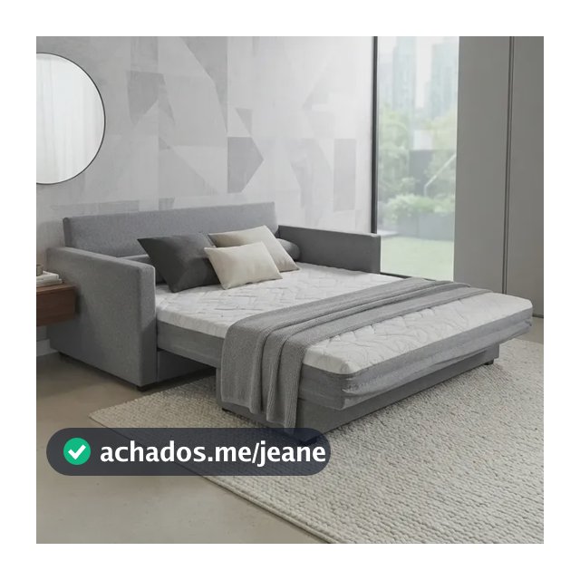 Sofá Cama Aura Linho Clássico 3 Lugares 1,78m