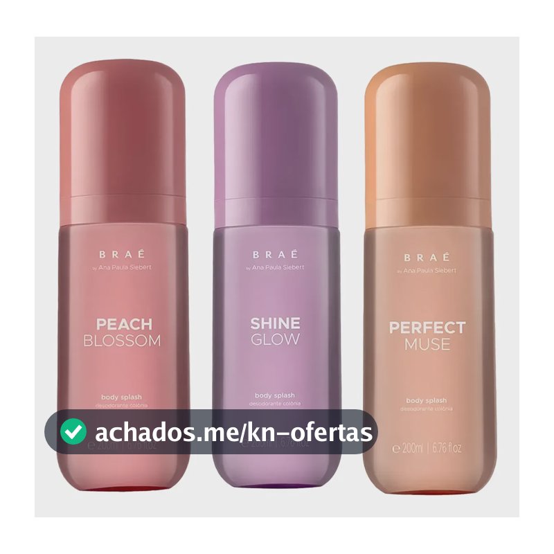 Braé By Ana Paula 3 Body Splash Peach + Perfect + Shine