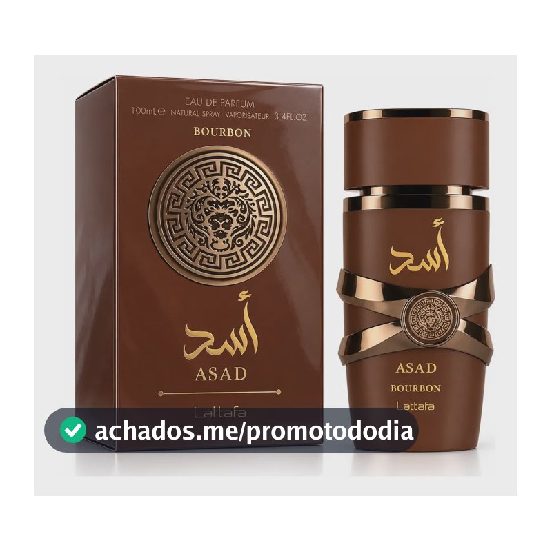 Perfume Lattafa Asad Bourbon Original Edp Masculino
