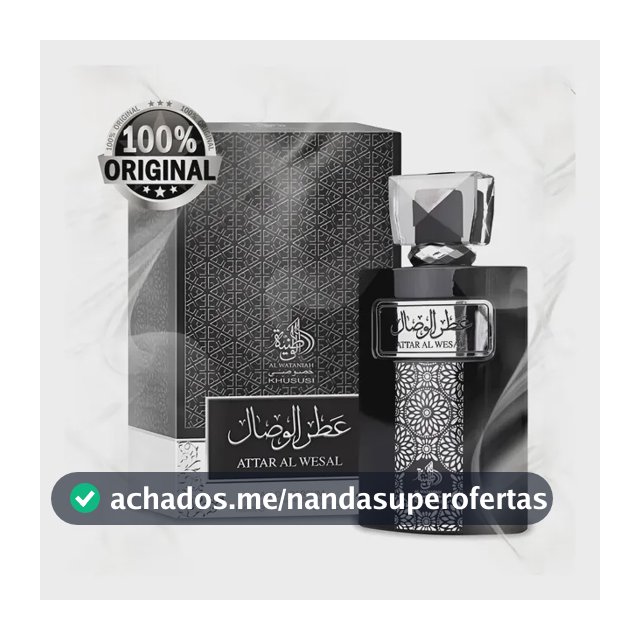 Perfume Attar Árabe Al Wesal Wataniah 100ml - Masculino Eau De Parfum Lacrado Importado