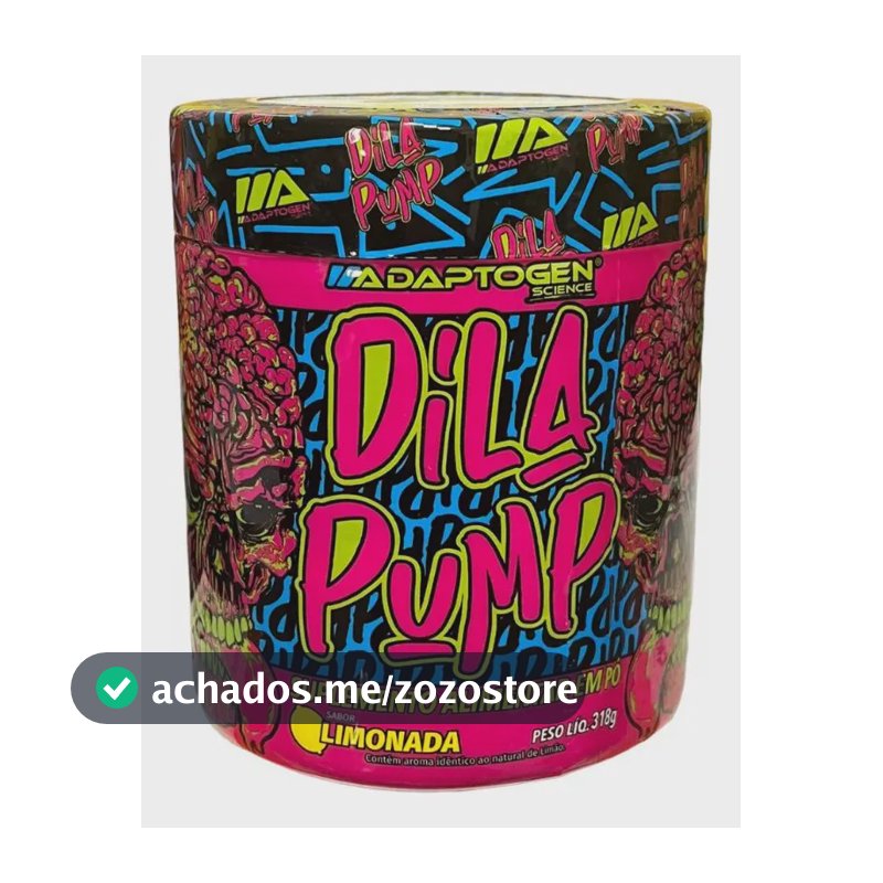 Suplemento em pó Adaptogen Science Intra Treino Beta Alanina Dila Pump sabor Limonada x 318g