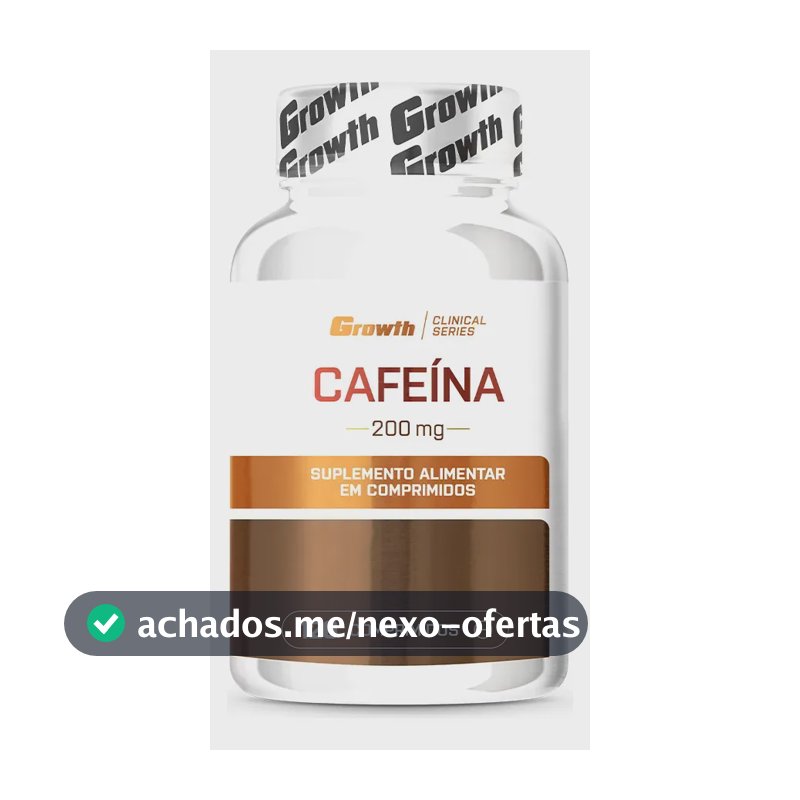 Cafeína 200mg 120 Comprimidos Growth Supplements