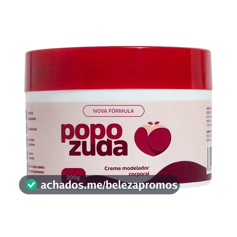 Popozuda Creme Rosa Corporal Anticelulite E Estrias 200g