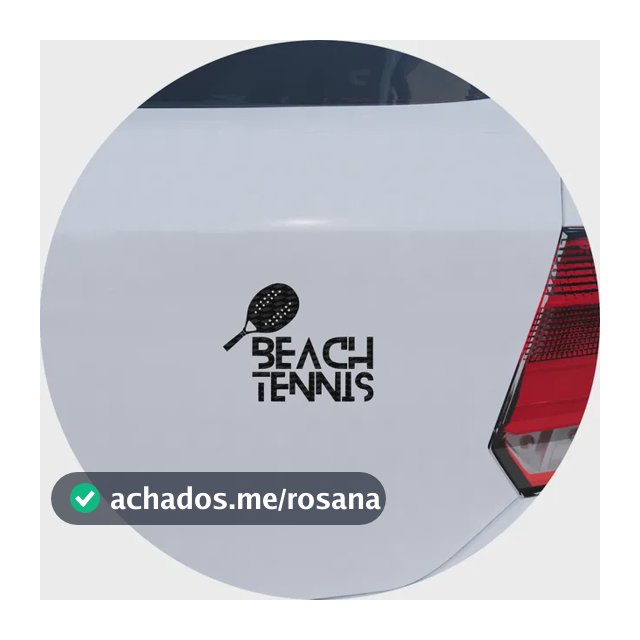 Adesivo De Carro Beach Tennis