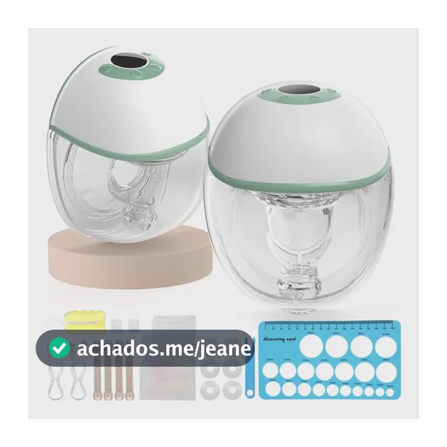 Bomba de Tirar Leite OLANENEM Elétrica Dupla Invisível para Mãos Livres, com Flanges de 17 a 21 mm