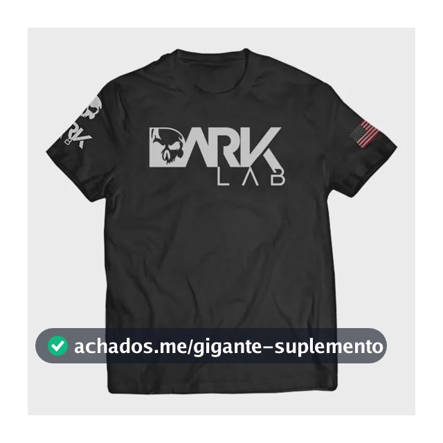 Camiseta Dry-fit  Preta Caveira Unisex Dark Lab