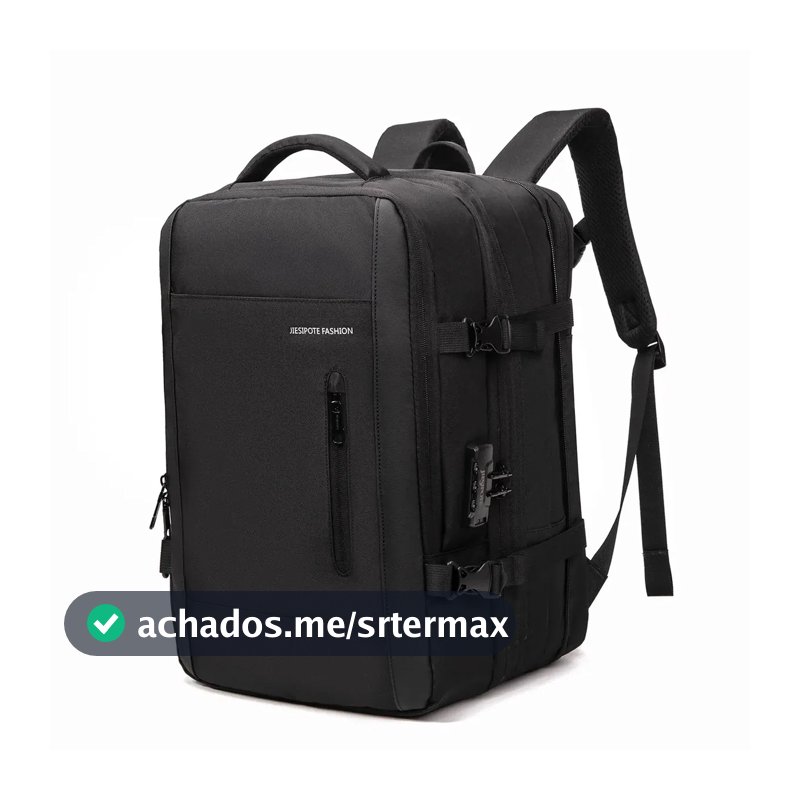 Mochila Para Notebook Impermeável com Porta USB e Senha Para Homem
