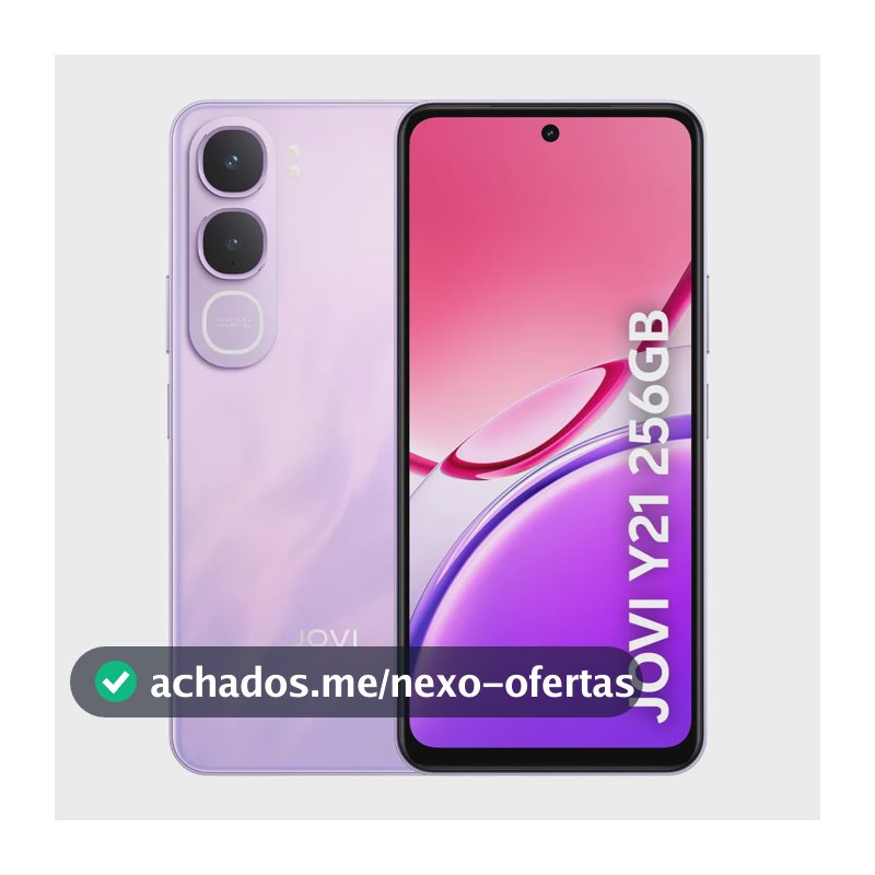 Smartphone Jovi Y21 256GB 4GB RAM + 4GB RAM Expansível Câmera 50mp Bateria 6500mah - Lilás