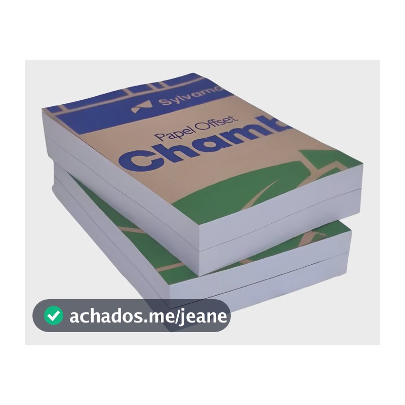 Papel Cartão 180g A4 Cham Branco Liso Duro Branco