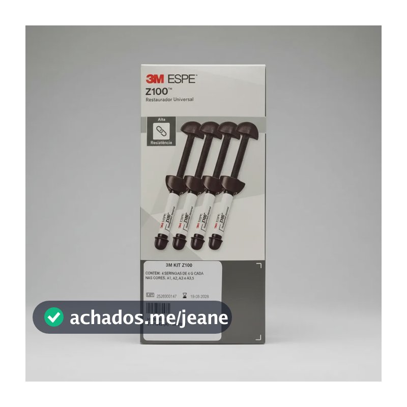 Kit Resina Composta 3m Z100 4 Seringas 4g Cores Variadas