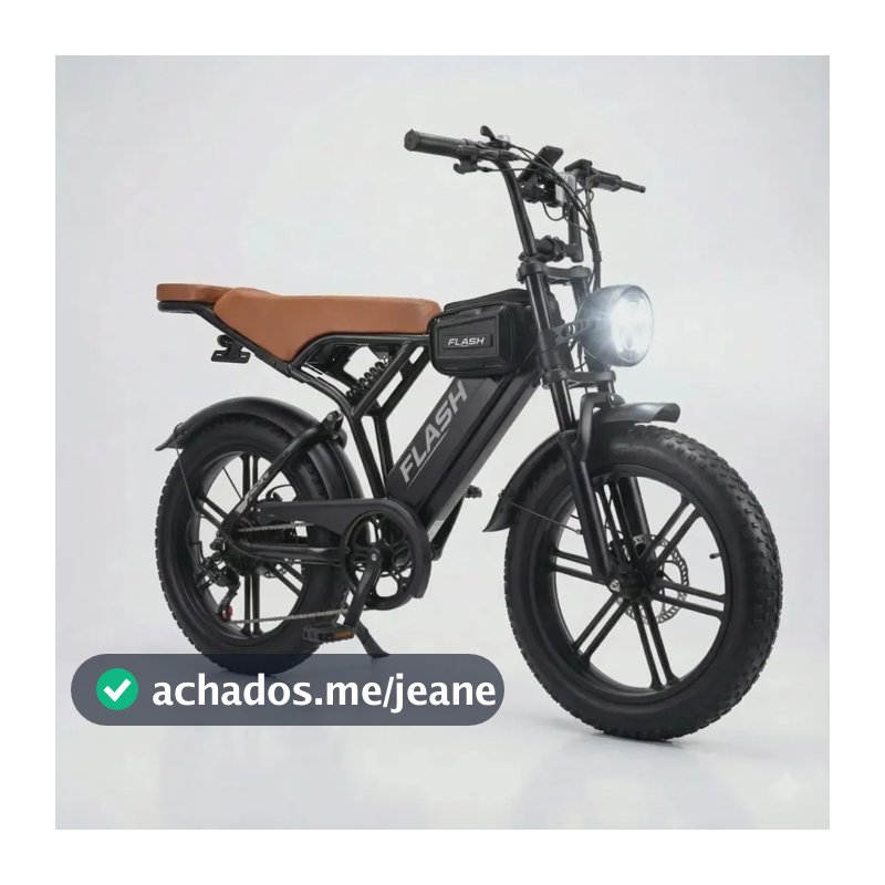Bicicleta Elétrica Flash 1000w 32km/h Com Garupa E App 48v