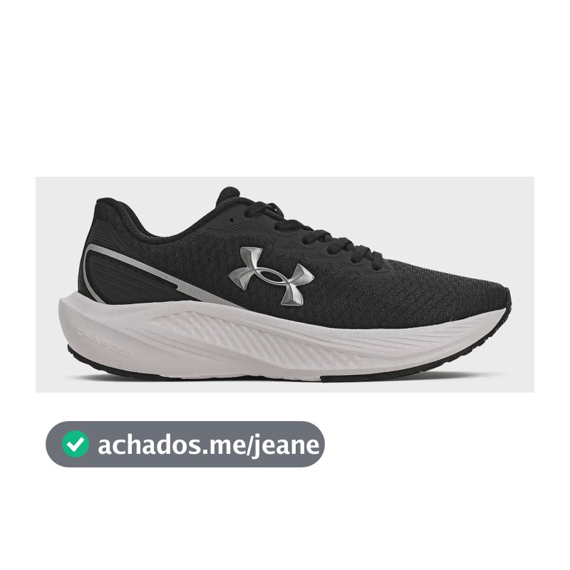 Tênis De Corrida Unissex Confortável Wing 2 - Under Armour Preto E Branco 40 Br