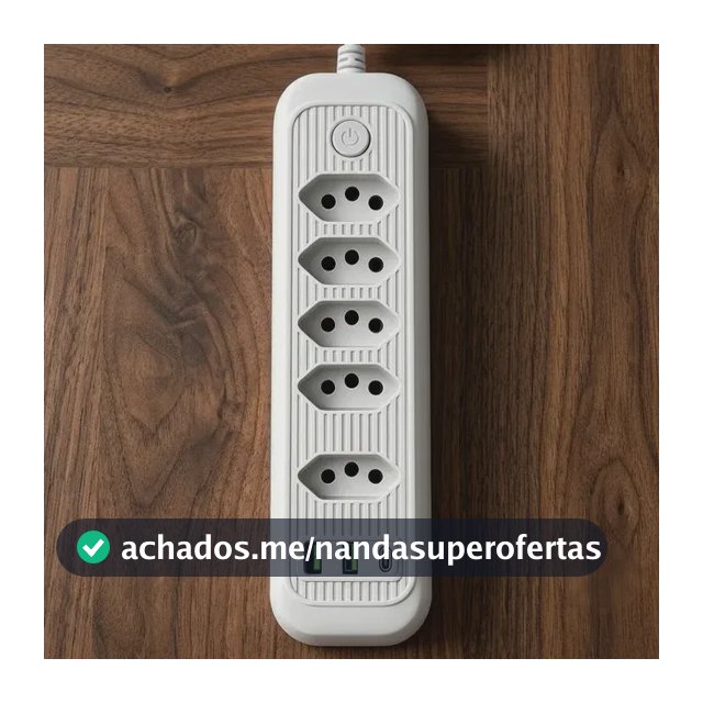Extensão Elétrica Tomadas Usb Type-c Bivolt 2m Chave Liga Jxb75+2+1
