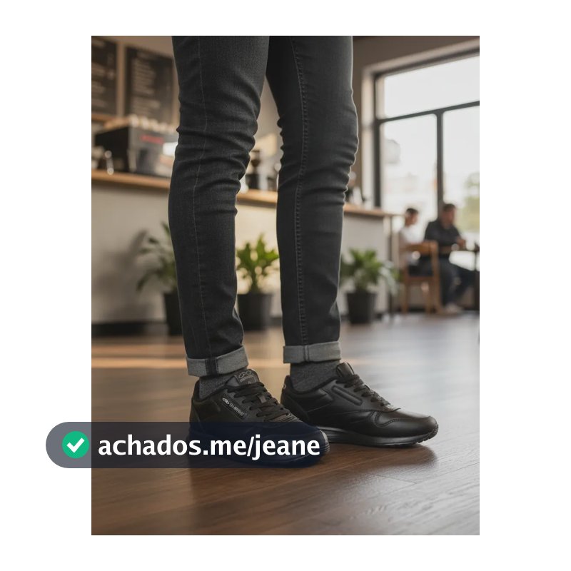 Tênis Olympikus Jogging 100 Masculino Feminino Original Preto 38