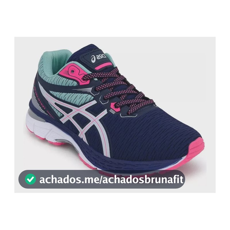 Tênis Asics Gel Revelation Academia  Caminhada Original Leve Marinho/rosa 36 Br