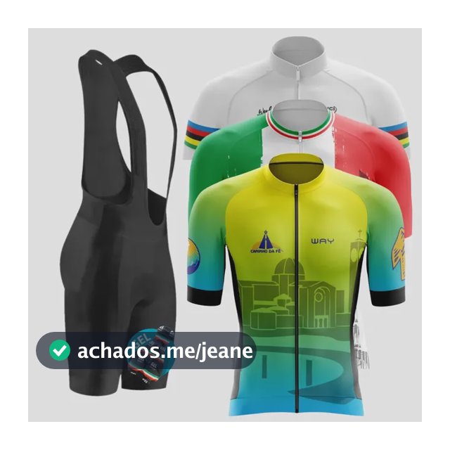 Conjunto Ciclismo Masculino Bretelle Camisa Zíper Total Bike