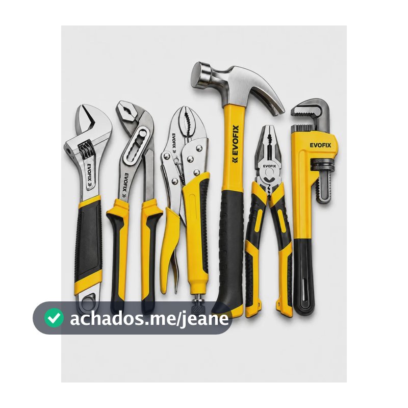 Kit Ferramentas de Aperto EVOFIX 6 Peças Com Alicates Universal e Bomba d'Água