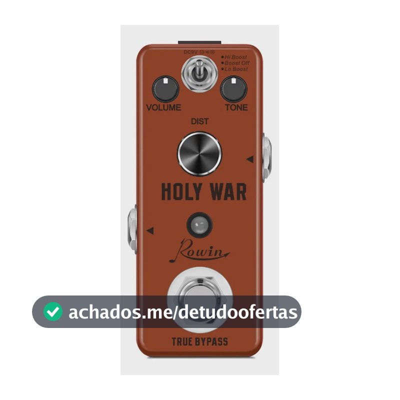 Pedal Efeito De Guitarra Baixo Rowin Holy War Lef-305 Mini Vermelho