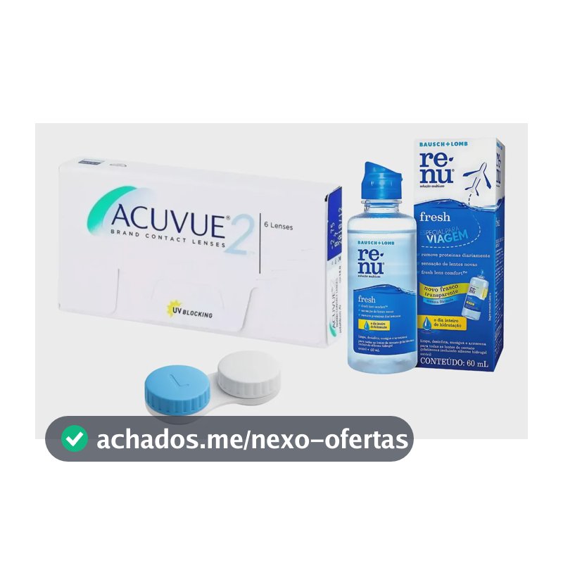 Lentes De Contato Acuvue 2 - Johnson / Miopia + Brindes
