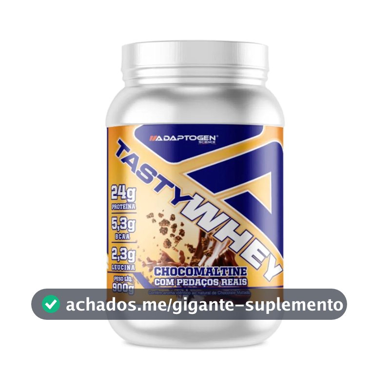 Proteina Para Ectomorfo Tasty Whey Sabor Chocomaltine 900g Sabor Choco Maltine