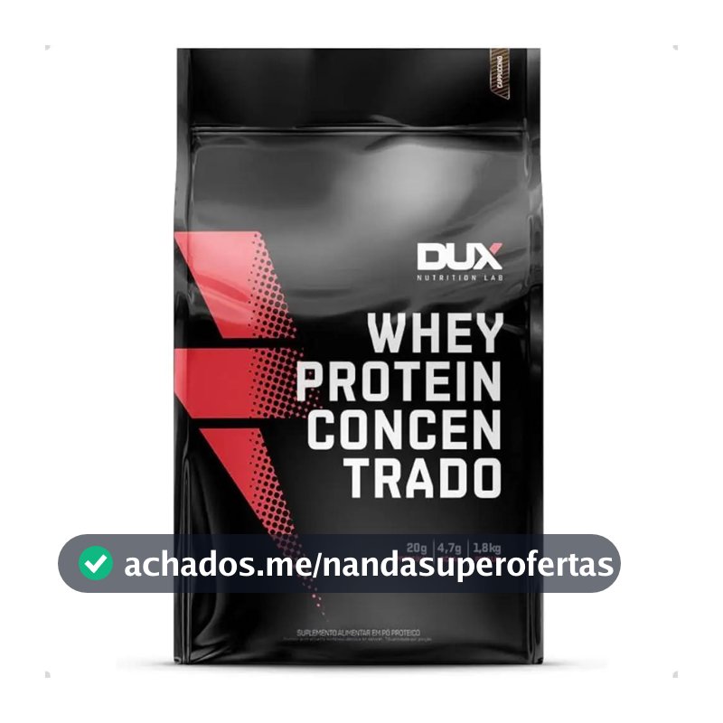Whey Protein Concentrado Refil 1,8kg Dux Nutrition Sabor Butter Cookies