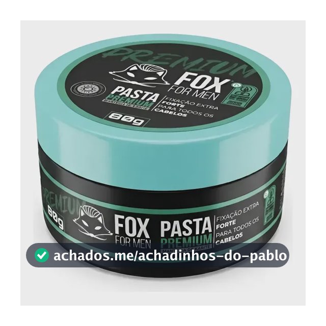 Pomada Para Cabelo Masculino Fox 80g Todos Os Tipos