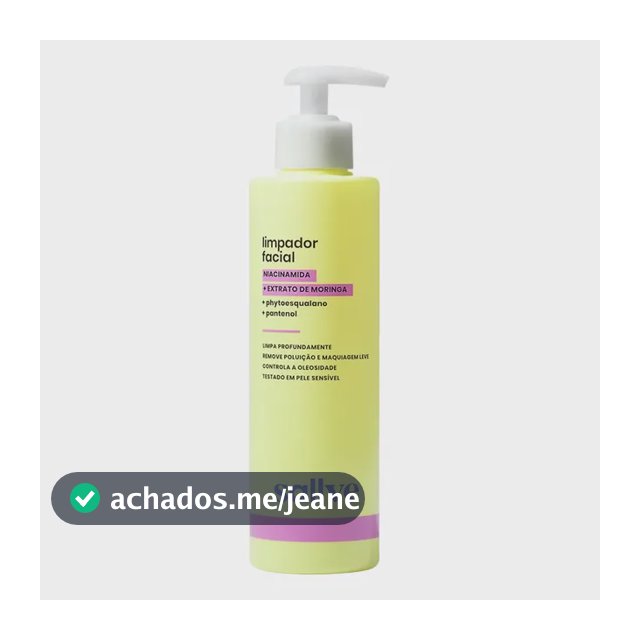 Limpador Facial Gel-espuma Com Niacinamida Extrato de Moringa e Livre de Sulfatos 300ml Sallve