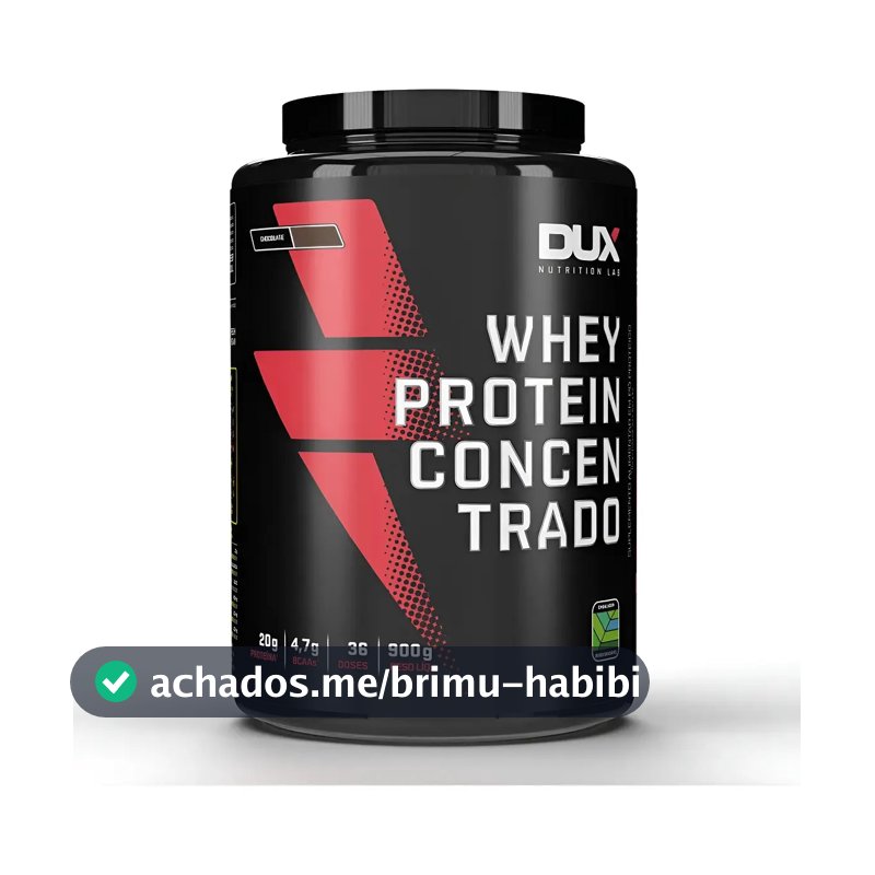 Whey Concentrado Dux 900g Chocolate Branco Chocolate Branco